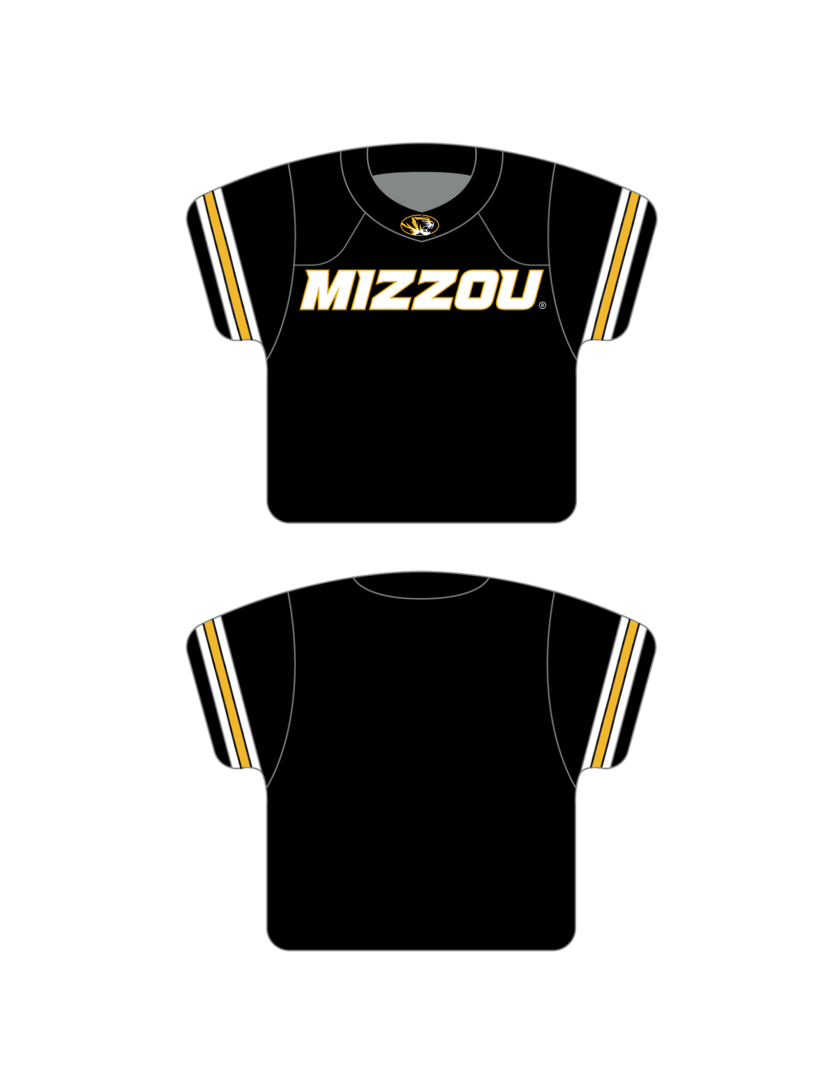 Mizzou Tigers Football Keychain